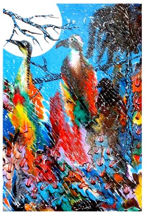SOLD / VENDU - Chant tropical au clair de lune 