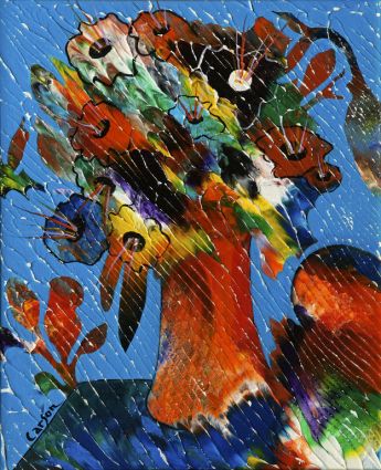 SOLD / VENDU - Fleurs champêtres
