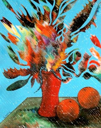 SOLD/ VENDU - Fleurs aux saveurs fruit 