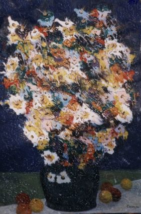 SOLD / VENDU - Bouquet de fleurs 