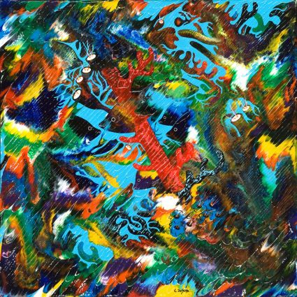 SOLD / VENDU - Floraison marine 