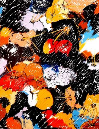 SOLD/VENDU - Fleurs de vie